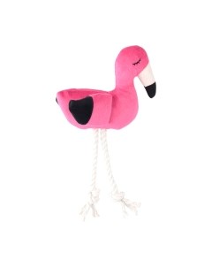 Игрушка для собак Mr. Kranch Фламинго с канатом и пищалкой / MKR80261 Mr. kranch