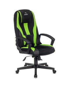 Кресло игровое 9 (1583709) черный/салатовый Zombie