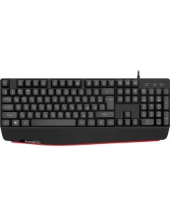 Клавиатура проводная Defender Atom HB-546 RU черный 104+FN 1.8м 45546