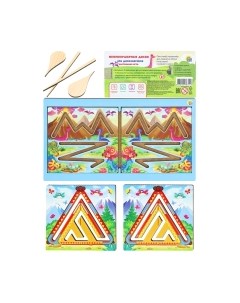 Развивающий игровой набор Межполушарные доски Эра динозавриков / Н00175 Рыжий кот