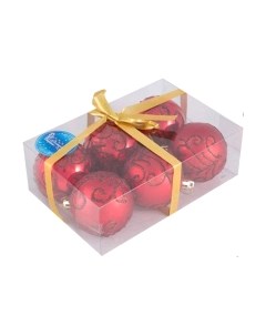 Набор шаров новогодних Волшебная страна Завитки / 007485