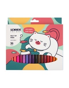 Фломастеры Lorex Kids / LXKFPCL-36