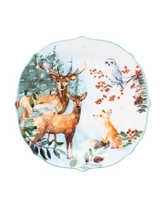 Тарелка столовая обеденная Lefard Лесная сказка / 409-168
