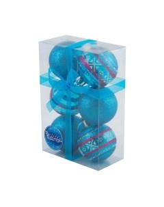 Набор шаров новогодних Волшебная страна PB6-6TDG-1-B / 102153