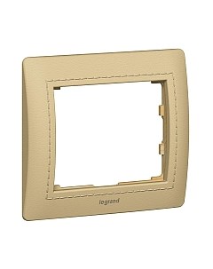 Рамка для выключателей и розеток Legrand Galea Life 771990 Leather Havana