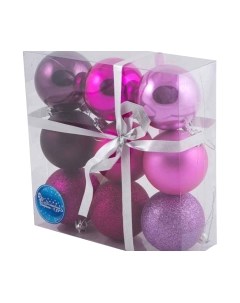 Набор шаров новогодних Волшебная страна Фуксия / 001276