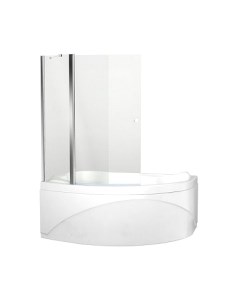 Стеклянная шторка для ванны Aquanet Alfa 100x100 / NAA5142