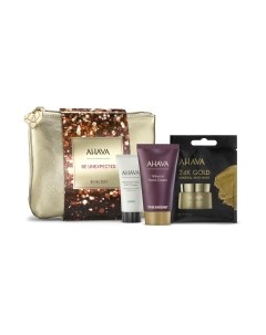 Набор косметики для лица и тела Ahava Strike Gold Крем д/лица 15мл+Крем д/рук 40мл+Маска 6мл