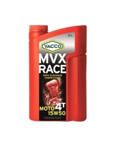 Моторное масло MVX Race 4T 15W50 Yacco