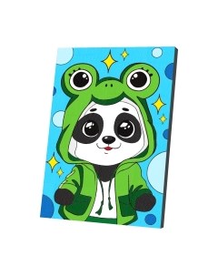 Картина по номерам Школа талантов Малыш-панда / 10472656