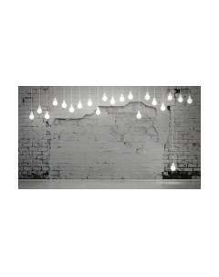 Фотообои листовые Citydecor Лампочки 3D