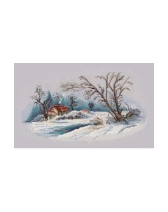 Набор для вышивания Зимний пейзаж / 1300В Овен