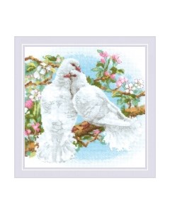 Набор для вышивания Белые голуби / 1856 Риолис