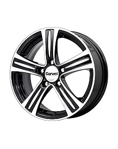 Литой диск Лямбда 15x6" 5x100мм DIA 57.1мм ET 38мм Алмаз черный Carwel