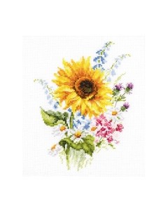 Набор для вышивания Букетик с подсолнухом / 2-49 Алиса