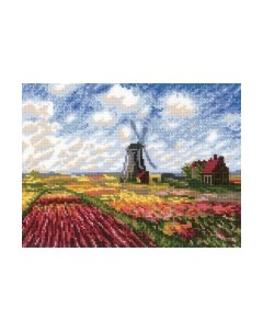 Набор для вышивания Поле с тюльпанами / 1643 Риолис