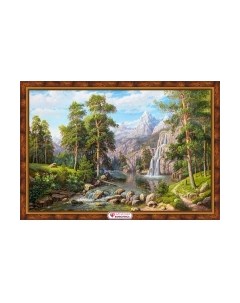 Набор алмазной вышивки Пейзаж с водопадом / АЖ-1910 Алмазная живопись