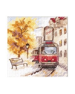 Набор для вышивания Осень в городе. Трамвай / 0-217 Алиса