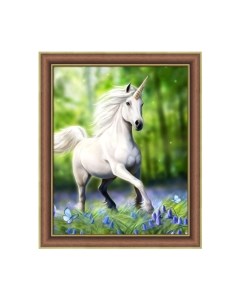 Набор алмазной вышивки Белый единорог / АЖ-4099 Алмазная живопись