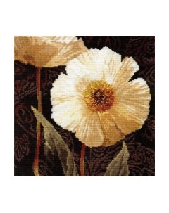 Набор для вышивания Белые цветы: Открытый свету / 2-16 Алиса