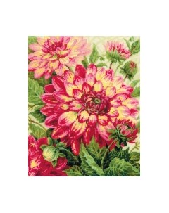 Набор для вышивания Георгины / 1968 Риолис