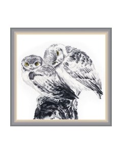 Набор для вышивания Влюблённые совики / 1272В Овен