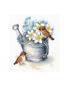 Набор для вышивания Поклонники нарциссов / А-026М М.п.студия