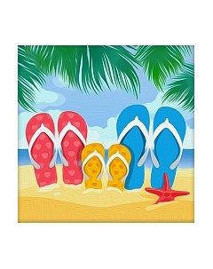 Набор алмазной вышивки Семейный отдых / АЖ-1489 Алмазная живопись