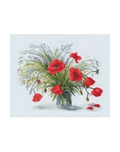 Набор для вышивания Алые маки / 1332В Овен