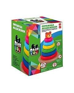 Развивающая игрушка Bondibon Пирамида Мишка / ВВ1103