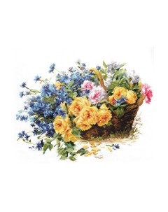 Набор для вышивания Розы и васильки / 2-27 Алиса