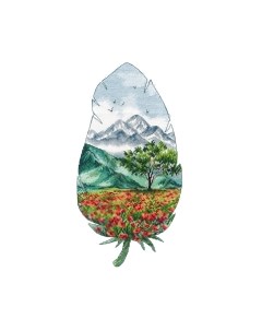 Набор для вышивания Горный пейзаж-3 / 1416В Овен