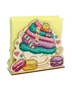 Набор для вышивания Салфетница Пирожное / О-023М М.п.студия