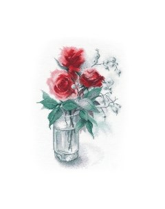 Набор для вышивания Розы и снежноягодник / 1353В Овен