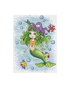 Набор для вышивания Русалка / М-126м М.п.студия