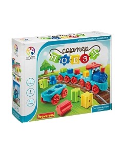 Настольная игра Bondibon Логическая игра. Поезд-сортер / ВВ3796