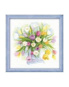 Набор для вышивания Акварельные тюльпаны / 100/008 Риолис