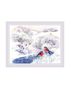 Набор для вышивания Зимняя речка / 1937 Риолис