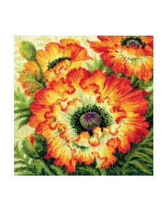 Набор для вышивания Пламенные маки / 2080Р Риолис