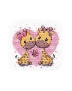 Набор для вышивания Влюбленные жирафики / 1275В Овен