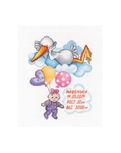 Набор для вышивания Метрика. Машенька / 1413В Овен