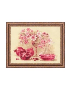Набор для вышивания Розовый гранат / 1618 Риолис