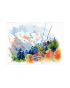 Набор для вышивания Горы Домбая / А-045М М.п.студия