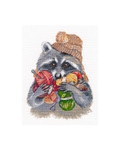 Набор для вышивания Енот-рукодельник / 1474В Овен