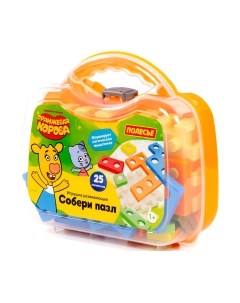 Конструктор Полесье Оранжевая корова. Собери пазл / 04585