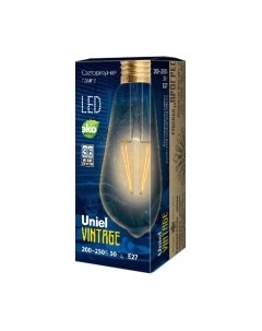 Лампа Uniel Vintage LED-ST64-5W/GOLDEN/E27 GLV22GO / UL-00002360