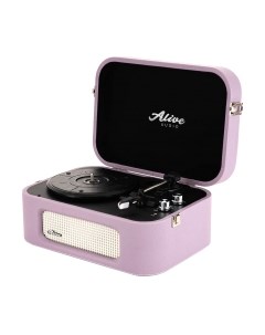 Проигрыватель виниловых пластинок Alive Audio Stories Lilac c Bluetooth / STR-06-LL Alive audio
