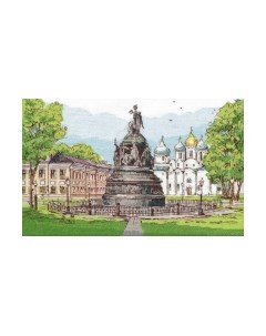 Набор для вышивания Памятник Тысячелетие России / 1217В Овен