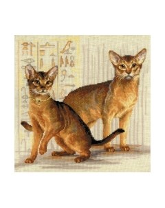 Набор для вышивания Абиссинские кошки / 1671 Риолис