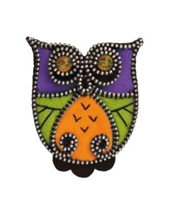 Набор для вышивания Брошь Филин / 1342 Риолис